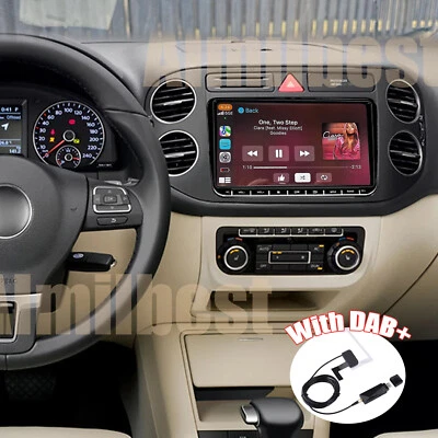 DAB+ Autoradio Carplay Android GPS Für VW Golf 5 6 Polo 6R Passat Tiguan 2+32GB - Bild 1 von 4