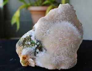 Mesolite Balls w/ Green Apophyllite Crystals On MatriMinerals Specimen India #K7 - Picture 1 of 6