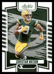 Panini Absolute Christian Watson 2023 verde #95 Green Bay Packers - Imagen 1 de 2