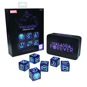USAopoly Marvel Black Panther Wakanda Premium 6D6 Dice Set NEW - Picture 1 of 1