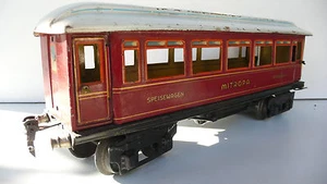 MARKLIN ÉCHELLE "1" WAGON SPEISEWAGEN MITROPA TÔLE L33cm 1927 GERMANY - Photo 1/9