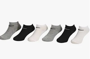 6 PAIRS NIKE JORDAN BOY GIRL Cushion Lightweight Crew Socks 7C-10C OR 10C-3Y $24 - Picture 1 of 38