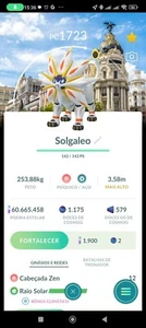 Fondo Solgaleo Nivel 15 Madri Pokemon Go - Imagen 1 de 1