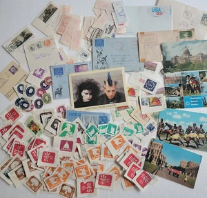 Vintage Ephemera Lot-Used Stamps-Post Cards-Envelopes 1950-80s Texas Collector - Picture 1 of 18