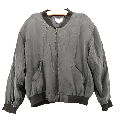 Naked Silk Womens Full Zip Jacket Black Large Lined Pockets Vintage - Image 1 of 4