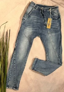 Melly Co JEANS Baggy Fit Stretch Hose tiefer Schritt 7221 M 36 38 - Bild 1 von 4