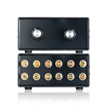 Mini 4-way Stereo RCA Audio Signal Splitter / Switcher Selector Passive Preamp - Image 1 of 4