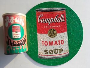 COMPLETE! 1968 POP ART “CAMPBELL’S TOMATO SOUP” CAN JIGSAW PUZZLE VINTAGE