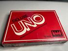 Vintage UNO DELUXE Edition klassisches Kartenspiel 1983 Hasbro brandneu beschädigte Box