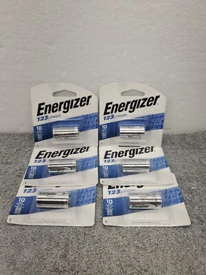 6 PACK Energizer EL123APBP  Lithium Photo Batteries 123 3V EXP 12/2030 - Image 1 of 4