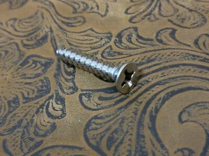 Paquete de 100 tornillos de madera con bisagra de acero inoxidable #12 de 1-1/4 pulgadas US26D ஔ - Imagen 1 de 8