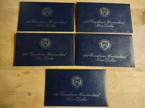 5 - 1972 Uncirculated Mint Sets  Plus Cover