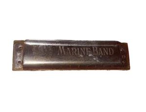 Vintage M. Hohner Marine Band Harmonica No. 1871-1881 A440 Key D - Picture 1 of 11