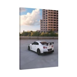 Nissan GTR R35 High Resolution Museum Quality Vertical Canvas Print #011 - Picture 1 of 10