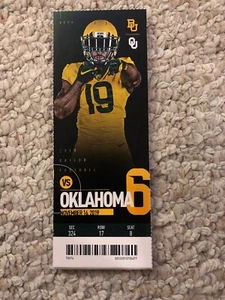 2019 BAYLOR BEARS VS OKLAHOMA SOONERS NCAA Ticket Stub Football 16.11. - Bild 1 von 1