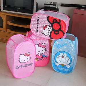 Cartoon dirty clothes basket foldable laundry basket storage basket Fabric - Picture 1 of 34