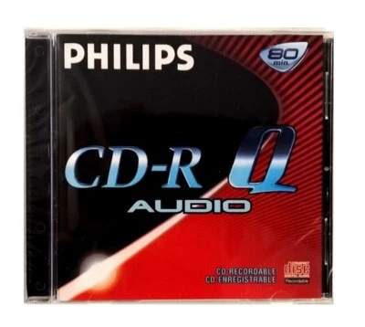 Philips CD-R Q Audio CD R Recordable Compact Disc 80min / 700mb - NEW & SEALED - Image 1 of 4