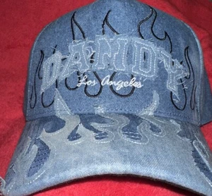 DandyHats LA Los Angeles Denim Blue Limited Drop Hat SnapBack Flammen bestickt - Bild 1 von 7