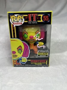 Funko Pop! Movies: It #55 Blacklight Pennywise Signed Tim Curry ✍️ COA - Bild 1 von 9
