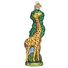 Old World Christmas Giraffe Glass Ornament Free Box 12562 New