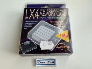 Gamester LX4 Controller Pak Memory Card 1 MB - Nintendo 64 / N64 - Neu Blister - Bild 1 von 6