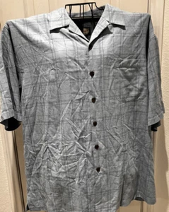 Neu mit Etikett Steinpilz 100 % Seide himmelblau Camp Hemd Größe XXL - Bild 1 von 7