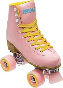 Impala Roller Skates, Pink/Yellow | Classic Quad Skates | All Sizes - Picture 1 of 6