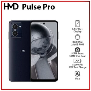 (New) HMD Pulse Pro 8GB+256GB BLACK Unlocked Dual SIM Android Mobile Phone - Afbeelding 1 van 5
