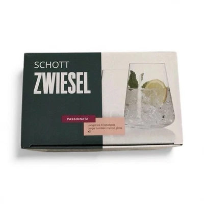 Pair Of Schott Zwiesel Large Tumbler Glasses New In Box - image 1 of 4