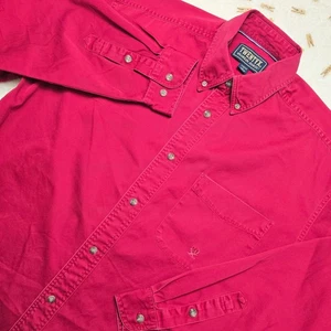 TWENTY X Wrangler Jean Co. camicia rossa uomo abbottonata grande manica lunga casual - Foto 1 di 14