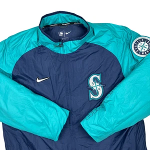 Nike Jacket Mens 2XL Seattle Mariners Authentic Collection Dugout MLB Full-Zip - Picture 1 of 17
