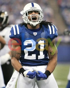 Bob Sanders Screaming Action Indianapolis Colts 8x10 NFL Football Photo - Picture 1 of 1