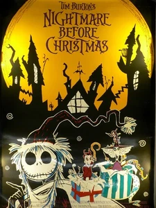 Nightmare Before Christmas - Tim Burton - Filmposter 120x80cm gerollt - Picture 1 of 1