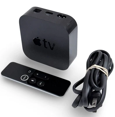 Apple TV 4K (1st Generation, A1824) 32GB Media Streamer MQD22LL/A - With Remote - Image 1 of 4