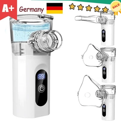 Inhalator Vernebler Inhalationsgerät Inhaliergerät Mini für Erwachsene Kinder - Bild 1 von 4