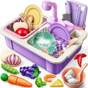 Kitchen Sink Toy for Toddlers, Play Sink with Running Water, Upgraded Real Fa... - Picture 1 of 8