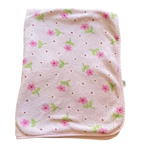 Carters Child of Mine Floral Baby Mädchen Decke rosa grün Blumen Plüsch Fleece - Bild 1 von 8