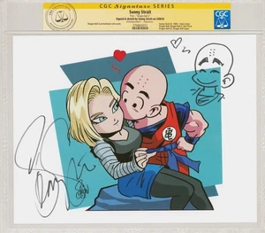 Sonny Strait SIGNIERT Krillin CGC SS Dragonball Z Foto Animation Cartoon Kunst - Bild 1 von 1