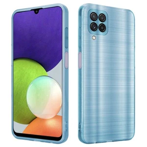 Case for Samsung Galaxy A22 4G Cover Camera Protection TPU Silicone Brushed - Photo 1 sur 33