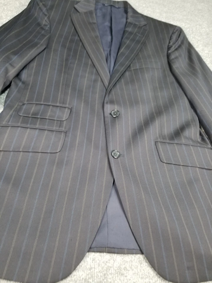 Coppley sport coat 42r Pinstripe Gray - Image 1 of 4