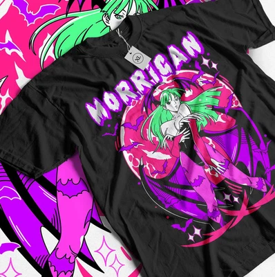 Morrigan Aensland T-shirt Darkstalkers Shirt Girl Anime Gift Shirt All Size - Image 1 of 4
