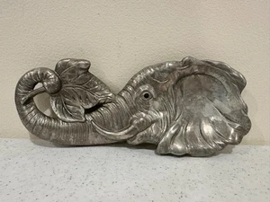 Reposacuchara elefante de aluminio Arthur Court 1993 - Imagen 1 de 7
