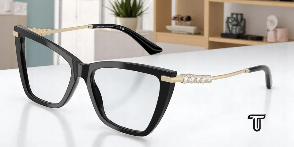 Lente de demostración negra 53 mm para mujer JIMMY CHOO JC3020B 5017 Foto 1 de 1