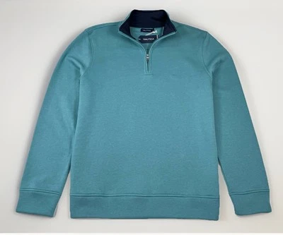 Sudadera Pullover Para Hombre Nautica - Azulbretón 1/4 Cremallera Algodón L/S Talla L - ¡NUEVA! Foto 1 de 4
