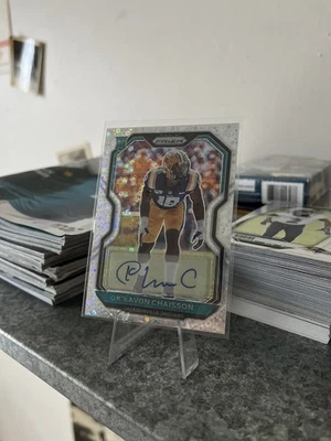 2020 Panini Prizm No Huddle K’Lavon Chaisson Silver Disco Rookie Auto RC JAGUARS - Image 1 of 2