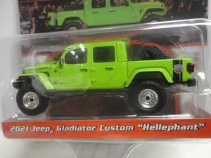 Greenlight 2021 JEEP GLADIATOR verde lime "Hellephant" BARRETT-JACKSON serie 12 - Foto 1 di 3