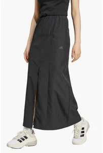 Adidas Adiclub Maxi Skirt Black Nylon Women's XL Slit Zip Pockets Elastic Waist - Picture 1 of 12