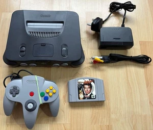 Nintendo 64 N64 Console Bundle, N64 With James Bond Goldeneye 007 - VGC - Pal - Picture 1 of 14