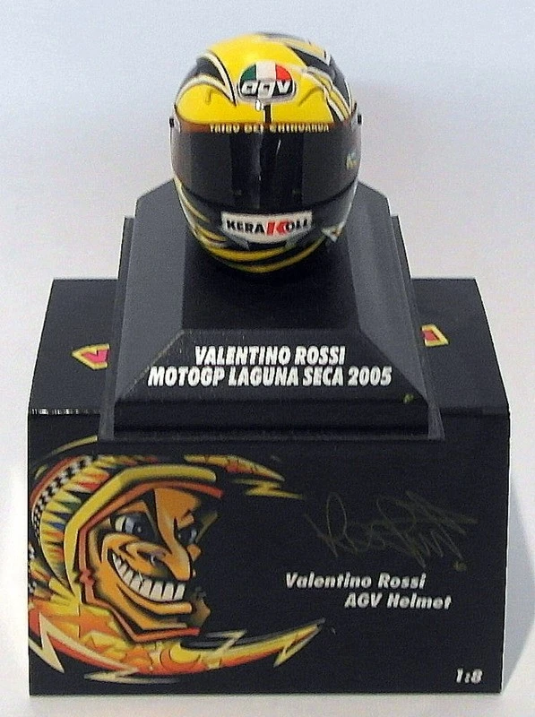 Minichamps 1/8 Scale 397 050096 - AGV Helmet Moto GP Laguna Sec 2005 V. Rossi - Image 1 of 1