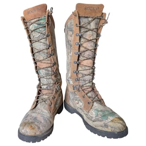 Rocky Snake Boots Mens 10MW Low Country Waterproof Camo Hunting Outdoors 7500 - Picture 1 of 9